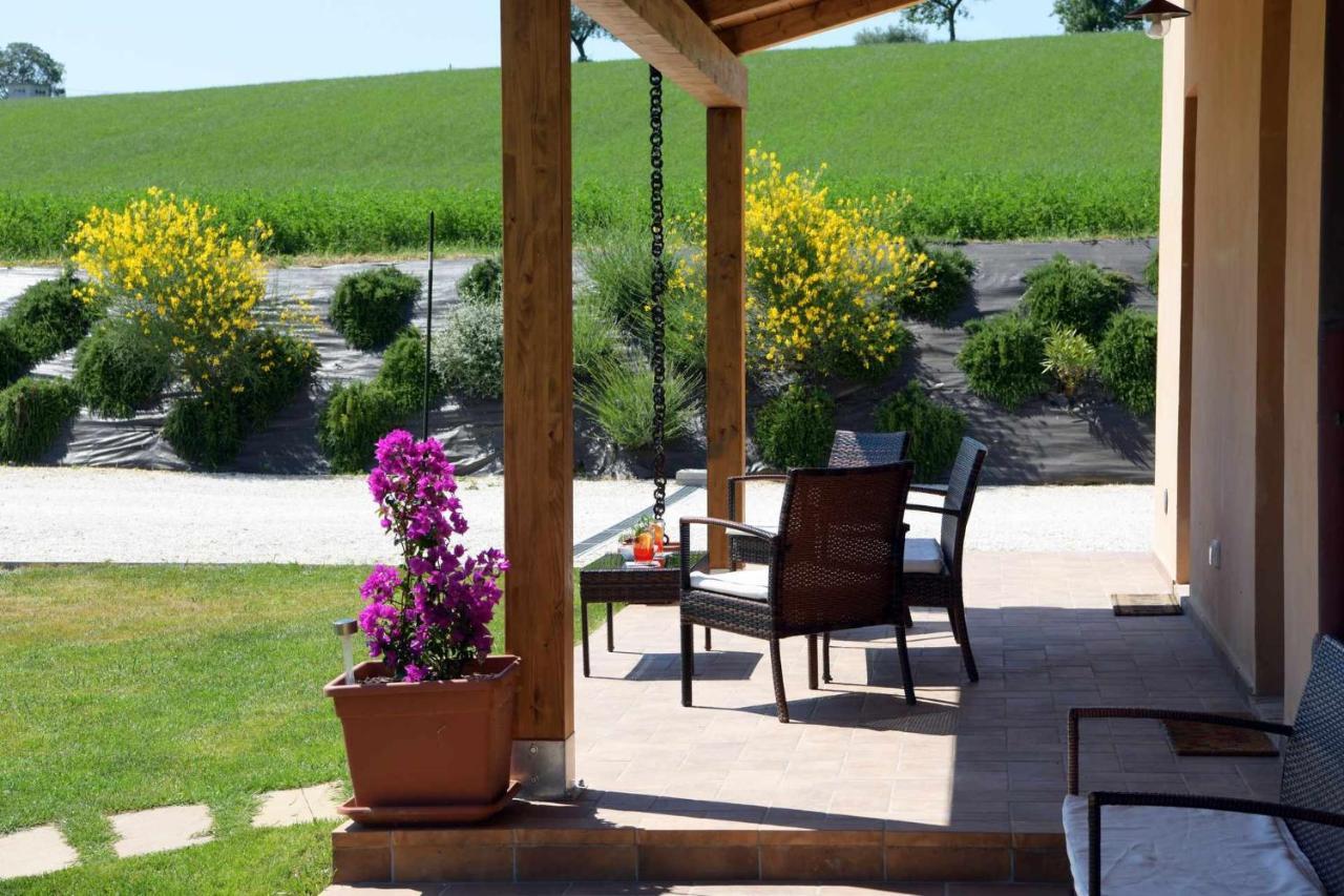 Casa Montefiore 13 Girasoli LT nella tranquilla campagna Marchigiana Ancona Esterno foto